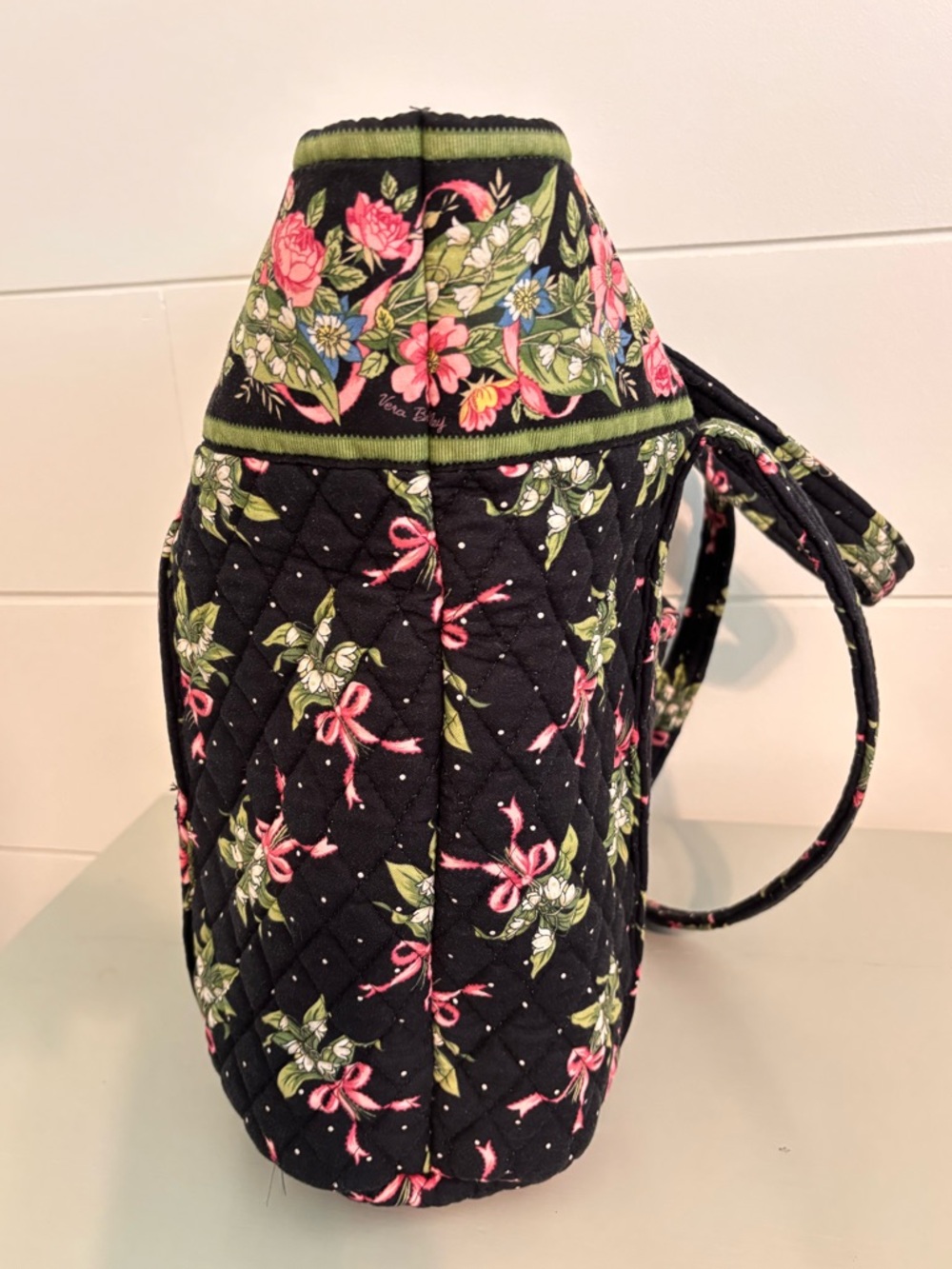 Vintage Vera Bradley large tote bag in the retired "New Hope" pattern - Picture 3 of 16